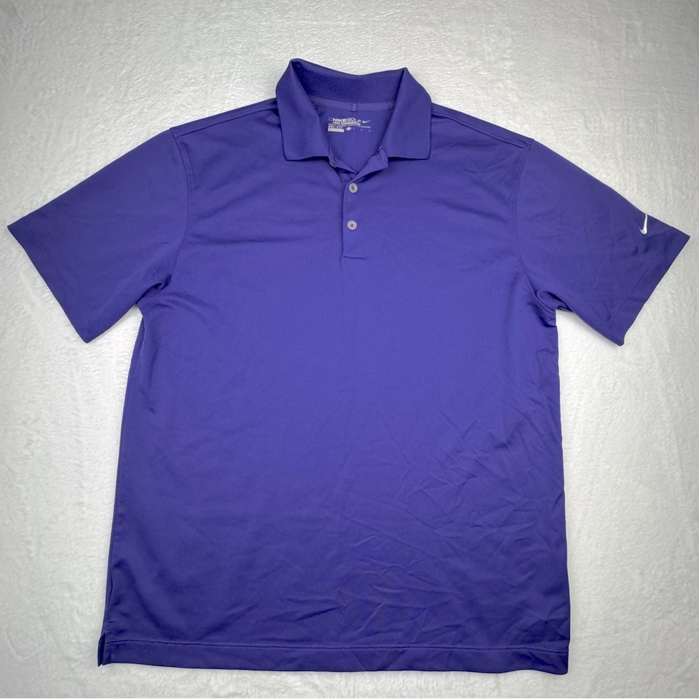 Nike Golf Tour Performance Dri fit Men’s Golf Polo Shirt. Size L. Purple.